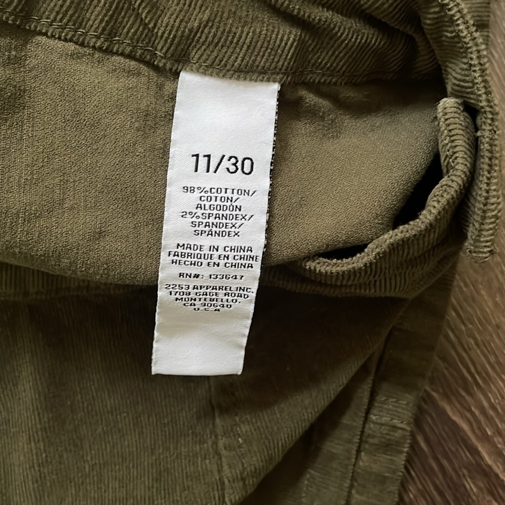 RE Generation Corduroy Mini Skirt Size 11/30 - Picture 4 of 6
